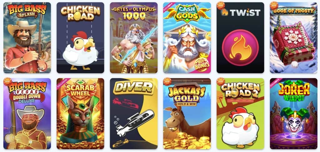 Az Infinity Casino játékkínálata