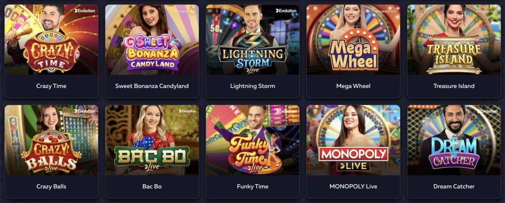 Élő casino a Vavada oldalán