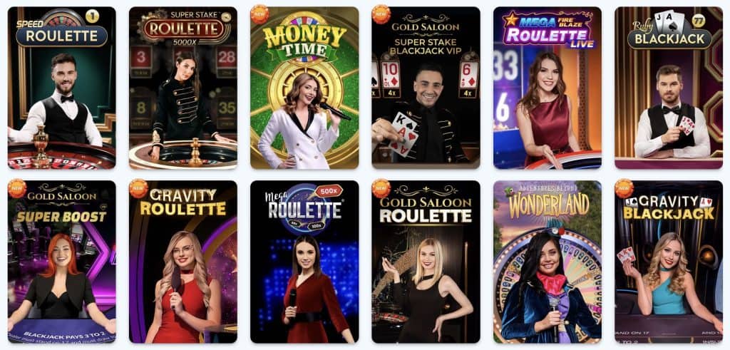 Infinity Casino Élő kaszinó